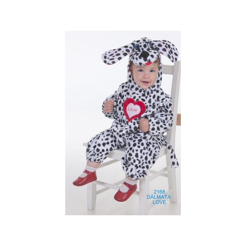 Costume bébé amour dalmate (0 à 12 mois)