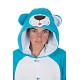 Costume adulte drôle Teddy bleu t-l