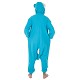 Costume adulte drôle bleu peluche T-Xl