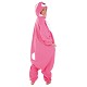 Costume adulte peluche rose drôle t-l