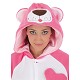 Costume adulte peluche rose drôle t-l