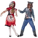 Costumes de Capuche Rouge et de Loup Zombie